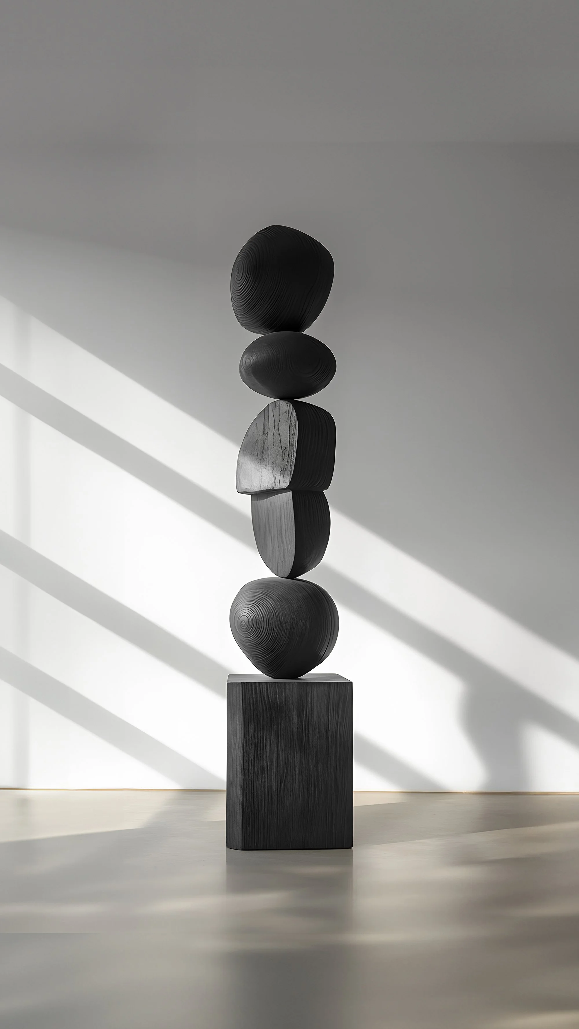 Joel Escalona Defines Sleek, Dark Burned Oak in Abstract Design